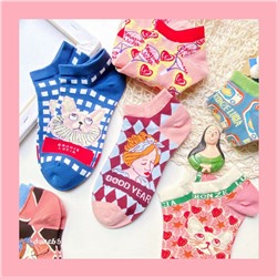 Tide, retro summer Japanese socks for men and women