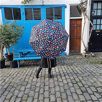 L354-4482 Butterfly (Бабочки) Зонт женский механика Fulton