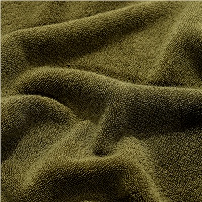 Полотенце банное оливкового цвета из коллекции Essential, 90х150 см