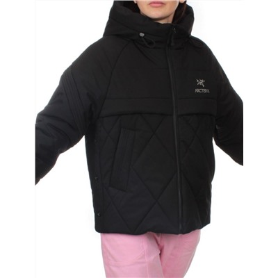 285 BLACK Куртка зимняя облегченная женская (верблюжья шерсть)