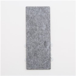 Набор конвертов для столовых приборов «Доляна. Снежинка» - 4 шт., 8×22 см, серый