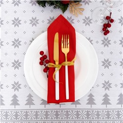 Скатерть новогодняя «Сканди стиль» 110×146 см, 100% хлопок, 164 г/м²