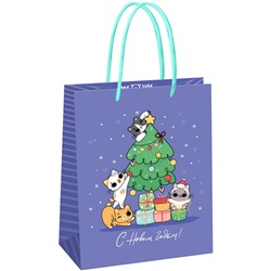 Пакет подарочный НГ 18*23*10см MESHU "Cats congrats" MS_61576/12/Китай