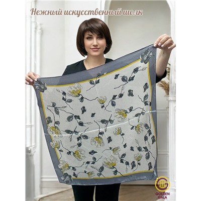 Платок на шею с украшением шелковый Арт 2530/14