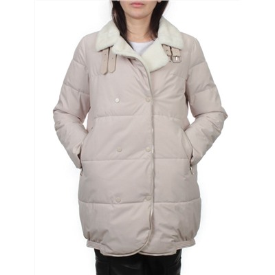 S24-236 BEIGE Куртка демисезонная женская (100 гр. холлофайбер)
