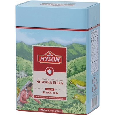 HYSON. Ceylon Present. NUWARA ELIYA 200 гр. жест.банка