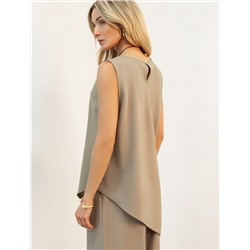 Удлиненный топ из плотного лиоцелла