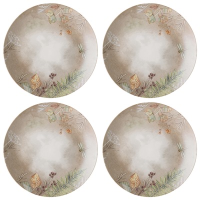 НАБОР ПОСУДЫ ОБЕДЕННЫЙ BRONCO GRASSLAND НА 4 ПЕР. 12 ПР.: 25,5 СМ, 20,5 СМ, 18 СМ