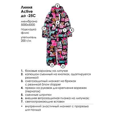 Комбинезон зимний для девочки
