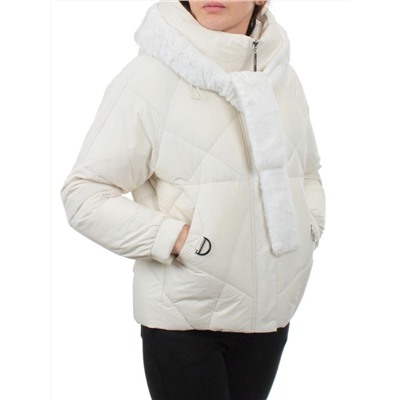 3342 MILK WHITE Куртка зимняя облегченная женская (130 гр. холлофайбер)