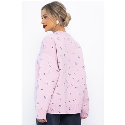 Свитер оверсайз Анита (сиреневый) Б14760-1М