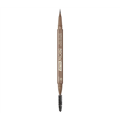 Маркер для бровей "BROW FILLER ultra slim 24H" тон: 02, smoky (10327759)