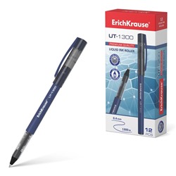 Ручка - роллер ErichKrause «UT-1300», узел 0.7 мм, чернила синие, мягкое, тонкое и чистое письмо