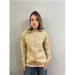 Толстовка на молнии с капюшоном (хлопок)