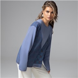 Лонгслив уютный, Стиль вне закона (голубой)