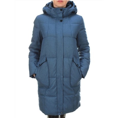 350 BLUE Пальто женское зимнее (200 гр. холлофайбера)