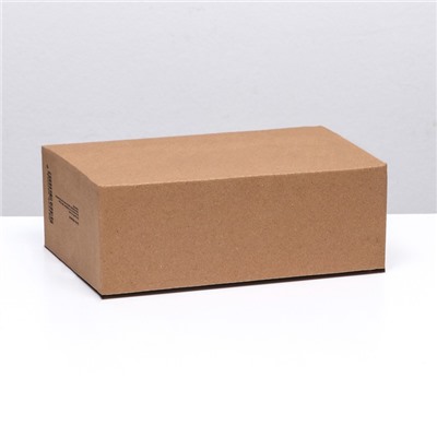 Коробка складная, бурая, для упаковки, хранения и переезда, 26×17×9 см