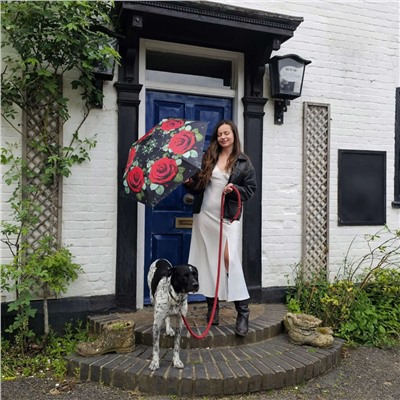 L501-4480 HugeRose (Большая роза) Зонт женский механика Fulton