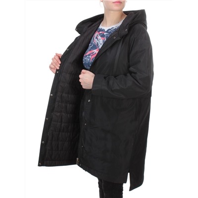 2190 BLACK Куртка демисезонная женская Parten (50 гр. синтепон)