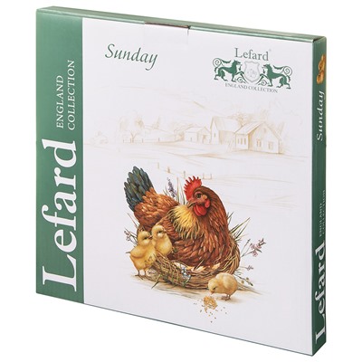 БЛЮДО ДЛЯ 8 ЯИЦ LEFARD "SUNDAY" 22 СМ (КОР=18ШТ.)