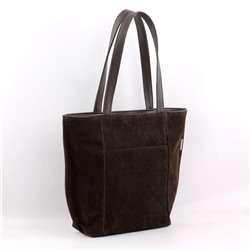 Сумка 1044 эко-замша кофе ФОРМАТ "А4"