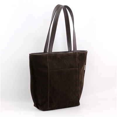 Сумка 1044 эко-замша кофе ФОРМАТ "А4"