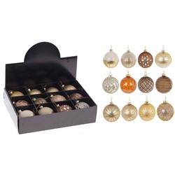 GAEM Набор из 12шт Украшение новогоднее "Шар", D 8 см, L35 W25 H8,5 см