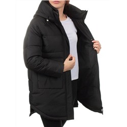 3335 BLACK Куртка зимняя облегченная женская (150 гр. холлофайбер)