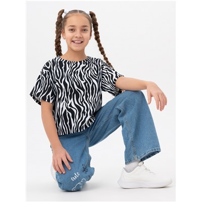 Футболка "Зебра" белый  детская
