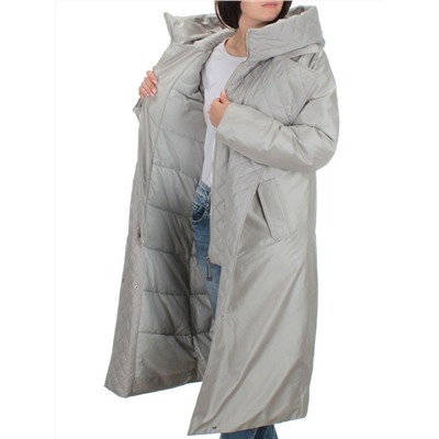 EAC327 LT.GRAY Пальто зимнее женское (200 гр. холлофайбера)