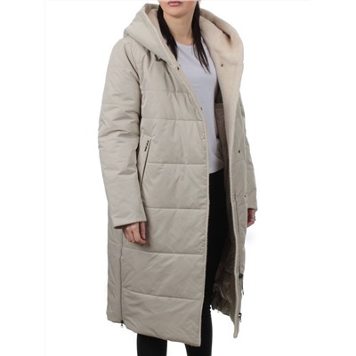 M-9115 LT. BEIGE Пальто зимнее женское (верблюжья шерсть)