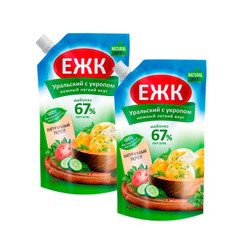 Майонез "Провансаль ЕЖК" Уральский с укропом 67% дой-пакет 350мл шт