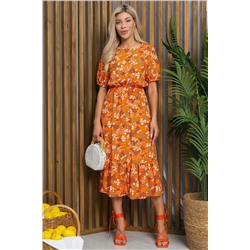 Платье Мирэль (оранжевое) П13204-35М