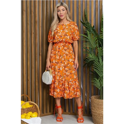 Платье Мирэль (оранжевое) П13204-35М