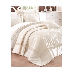 Постельное Белье Евро 2 сп. с Жаккардовым Покрывалом 270x260 см Deluxe Series Yatak Ortusu - cotton box