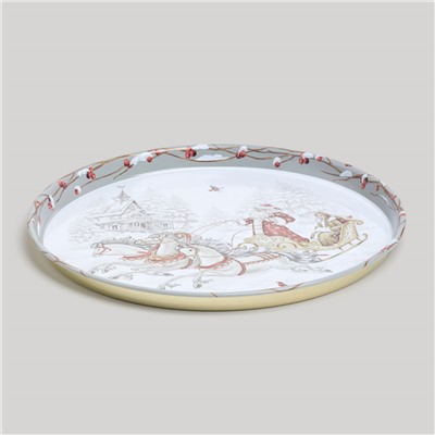 ПОДНОС СЕРВИРОВОЧНЫЙ AGNESS "МОРОЗКО" 33*2,1 СМ