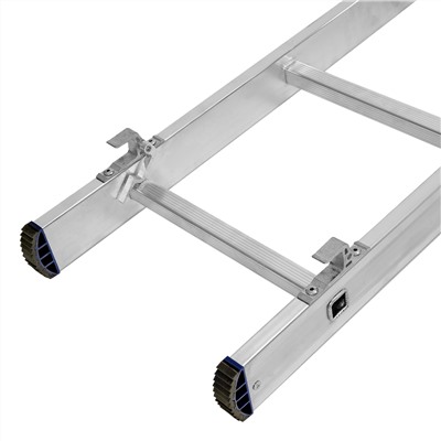 Лестница, 2 х 14 ступеней, алюминиевая, двухсекционная, Сибртех