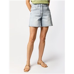 Шорты из эластичного денима