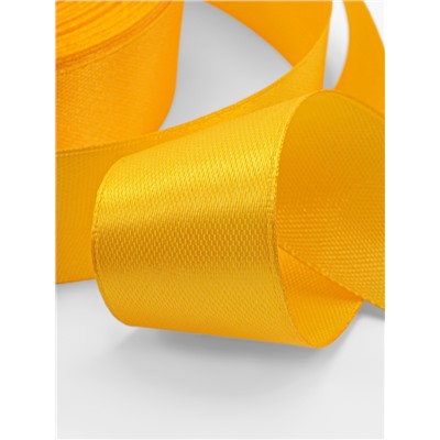 Лента атласная, 25 мм, 23±1 м, жёлтая №16