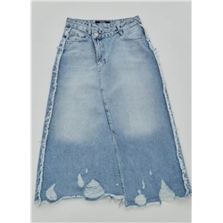Женская юбка джинсовая с разрезом CRACPOT
