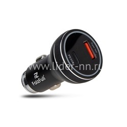 АЗУ FaizFull 2 USB выхода PD+QC3.0 55W черный/метал. корпус/дисплей (в коробке)
