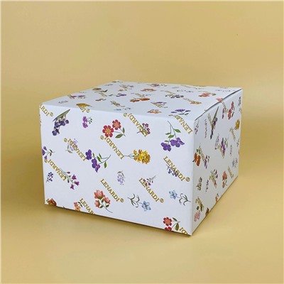 109-259 Тортовница 30х25см на ножке с крышкой КРОКУС ЗОЛОТО в под.уп.(х4)Фарфор