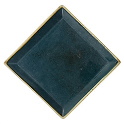 "Blu Reattivo" Блюдо фарфоровое "Pratico quadrato" 22х22х0,5см, 0,4л (Россия)