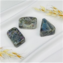 Радуга Самоцветов Срез (экран) из камня Лабрадор полированный в ассортименте