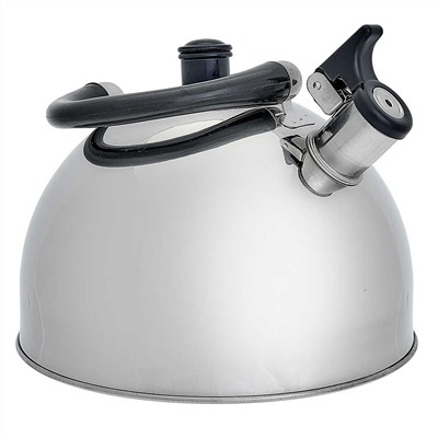 Чайник со свистком 4,5 л из нержавеющей стали, индукционное дно WEBBER BE-0528 черный