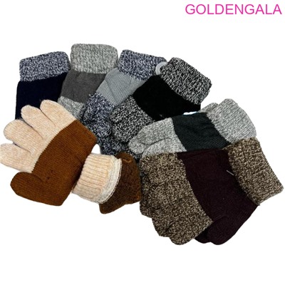 Перчатки для мальчика двойная вязка длина 12 см Арт 3 тип 5