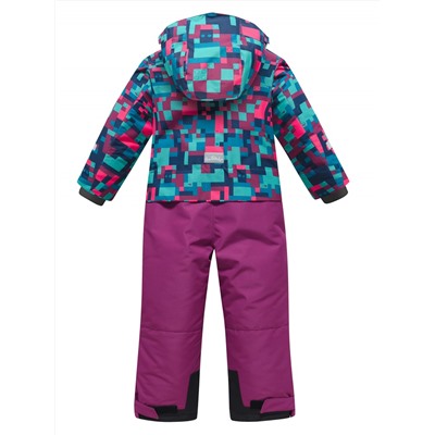 Комбинезон подростковый зимний для девочки бордового цвета 9408Bo