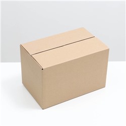 Коробка складная, бурая, для упаковки, хранения и переезда, 39×25×25 см