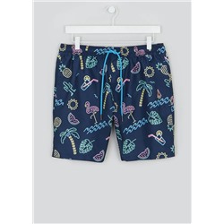 Neon Print Swim Shorts