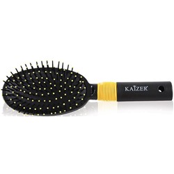 KAIZER Расческа массажная, пластиковые зубья, цвет ассорти, 215 мм (длина ручки 95 мм, рабочей поверхности - 120 мм) (8547)